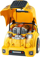 VEVOR Engine Toy, 60 Pieces, Kids Mechanic Car Repair Set with Removable Parts, Lights and Sounds, Steering Wheel and Horn, Kids Mechanic Workshop Set for Toddler Ages 3 Years and Up, Yellow by TinyTreasures Baby Boutique