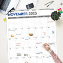 GuassLee Extra Large Wall Calendar 2025-26, 20"x 30" Gaint Vertical Wall Calendar 2025, Jun. 2025 to Dec. 2026, 19-Month Paper Hanging Planner Wall with Julian Date for Office Home by TinyTreasures Baby Boutique