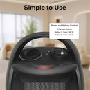 Small Portable Space Heater for Indoor Use - Lutntc 1500W Safe and Quiet Ceramic electric Heater Fan, Heat Up 200 Square Feet for Room, Office, Desk by CozyNest Decor
