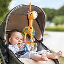 TUMAMA Giraffe Hanging Rattle Toys, Soft Baby Hanging Toys with Wind Chimes, Stroller Car Seat Crib Plush Animal Activity Toys Gift for Newborn Toddlers 0,3,6,9,12,36 Month by TinyTreasures Baby Boutique