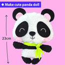 KRAFUN Panda Animal Sewing Kit for Kids Beginner My First Art & Craft, Includes Panda Doll Stuffed Animal, Instructions & Plush Felt Materials for Embroidery, Age 7 8 9 10 11 12 by TinyTreasures Baby Boutique