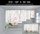 WFBHUA-Kids Tree Wallpaper Cute Animals Plants Bird Wall Decor Mural for Nursery Boys Girls Bedroom Room (Not Peel and Stick) by CozyNest Decor
