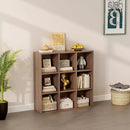 9-Cube Storage Shelf Bookcase - Wooden 3-Tier Floor Standing Open Bookshelf for Home and Office, Cuby Orgainzer, Walnut by CozyNest Decor