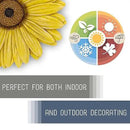 NAT & Jules Gerbera Daisy Flower Shaped Dimensional Indoor Outdoor 12 inch Cast Resin Decorative Garden Stepping Stone, Patio, Walkway Sculpture Yard Art, Yellow by CozyNest Decor