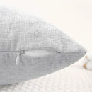 CaliTime Throw Pillow Covers Decorative 12 X 20 Inches Pack of 2 Cozy Chenille Cushion Cases for Couch Sofa Bed Living Room Home Moonbeam Gray by CozyNest Decor
