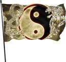 Yin Yang With Dragon Tiger Flag 3x5 Ft Indoor/Outdoor Yard Garden Lawn Holiday Decoration Banner Sign by GreenHaven Gardens