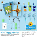 Walkie Talkies for Kids Rechargeable Walkie-Talkie for Adults Long Range FRS 2 Way Radio 3 Pack with Lanyard Battery 4 Miles NOAA USB, Family Toys for 3-12 Year Old Girls Boys Toddlers Camping by TinyTreasures Baby Boutique