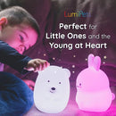 Lumipets Remote Control Silicone Night Light for Kids - Lion Design with 9 Soft Colors & Sleep Timer - Rechargeable, Battery-Operated Lamp for Bedroom | Baby Nursery, Toddler, Girls, Boys by TinyTreasures Baby Boutique