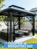 65x10ft Extra Large Mosquito Net, Mesh Netting for Garden Skin and Plants Protection, Patio Bird Bug Screen, Black by GreenHaven Gardens