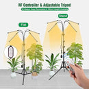 LED Grow Lights for Indoor Plants with 15-60 inches Adjustable Tripod Stand Plant Light with 4/8/12H Timer with Remote Control… by GreenHaven Gardens
