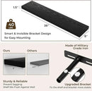 RICHFOCUS 36Inch Floating Shelves for Wall 2 Pack Shelves for Bedroom|Kitchen|Bathroom Wall Mounted Rustic Wood Floating Shelf with Invisible Brackets for Books|Storage|Decor, Black by CozyNest Decor