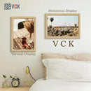 VCK 13x19 Oak Wood Frame for Poster & Picture, Natural Solid Wood Photo Frames 3 Pack, Wall Gallery Frame by CozyNest Decor