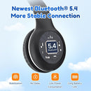 EarFun K2 Kids Bluetooth Headphones, Kids Headphones with Volume Limited, 40H Playtime, Built-in Mic, Stereo Sound, Foldable Over-Ear Headphone for School/Travel/iPad/Tablet, Black by TinyTreasures Baby Boutique