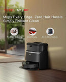 Yeedi M12 PRO+ Robot Vacuum and Mop, 11000Pa Strong Suction, ZeroTangle Technology, TruEdge Deep Mopping, Auto Mop Washing/Drying, Auto-Lift Mopping, Mini Omni Station, Black by CozyNest Decor