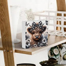 Highland Cow Decor, Highland Cow Gifts for women, Highland Cow Nursery Decor, Wooden Box Decor Sign for Home Farmhouse Office Living Room Table Shelf Tiered by CozyNest Decor