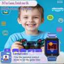 Goodatech Smart Watch for Kids 4-12 Years Boys Girls, 26 Puzzle Games,Camera,Video Music Player,Pedometer,Flashlight,Alarm Clock, Learning Education Toys Gifts (Blue) by TinyTreasures Baby Boutique