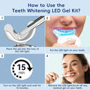 KIWIBIRD Teeth Whitening Kit for Sensitive Teeth – 3 Gel Pens, LED Light with Wireless Charging Case, IPX7 Waterproof, Enamel-Safe at-Home Dental Care Tool by CozyNest Decor