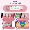 GiiKER Super Slide Puzzle Games, Original 500+ Challenges Brain Teaser Puzzle, Toys for Kids, Travel Games Birthday Gifts Easter Basket Stuffers for Boys Girls, Activities for Road Trips-Baby Pink by TinyTreasures Baby Boutique