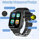 Waterproof Smart Watch for Kids with 32 Games Dual Camera Video Habit Tracking Music Player Pedometer Screen Protectors Lanyard, HD Touchscreen Kids Smart Watch Toy Birthday Gift for 3-12 Year Old by TinyTreasures Baby Boutique