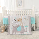 Wowelife Elephant Crib Bedding Set Gray, Premium 3-Piece Baby Bedding Set Elephant, Safari Newborn& Infant Nursery Bedding Set for Baby Boy, Gray by TinyTreasures Baby Boutique