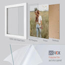 VCK 8x10 Picture Frames Set of 3, White Solid Wood Picture Frame, Textured Exclusive Wall Gallery Frame by CozyNest Decor