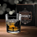 Old Fashioned Whiskey Glasses, Stemless Wine Glasses with Gift Box, 10Oz Rocks Glass for Scotch Cocktail Bourbon Vodka Liquor, Unique Gifts for Dad, Husband, Father's Day, Anniversary by CozyNest Decor