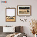 VCK 13x19 Picture Frame 3 Pack - Brown Walnut, Natural Textured Solid Wood Frame, Wall Gallery Frame by CozyNest Decor