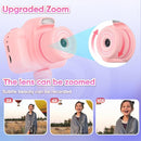 Seckton Upgrade Kids Selfie Camera, Birthday Gifts for 5 6 7 8 9 10 Year Old Girls, HD Digital Cameras for Kids with Flash, 2.4" Portable Camera Toys for 3-12 Year Old Girls-Pink by TinyTreasures Baby Boutique