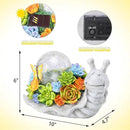 Afirst Solar Garden Snail Statues with Succulent Outdoor Resin Figurine Solar Lights Statue Decorations for Lawn, Patio, Balcony, Yard Ornament by GreenHaven Gardens