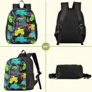 Colorful Monster Truck Toddler Backpack Waterproof Mini Backpack Boys/Girls Cute Small Kindergarten Pre School Bag by TinyTreasures Baby Boutique