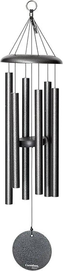 Corinthian Bells by Wind River - 30 inch Silver Vein Wind Chime for Patio, Backyard, Garden, and Outdoor Decor (Aluminum Chime) Made in The USA by CozyNest Decor