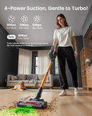 Cordless Vacuum Cleaner for Home, Upgraded 60Kpa Powerful Suction Pet Hair Vacuum with 70min Runtime, Green LED Light for Hardwood Floors & Carpet, Self-Standing Rechargeable Stick Vacuum by CozyNest Decor