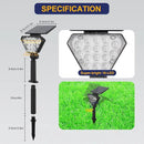 T-SUN Solar Spot Lights Outdoor 6Pack Blue Solar Christmas Spotlights Landscape Lights IP65 Waterproof Auto On/Off for Garden/Yard/Pathway/Patio by GreenHaven Gardens