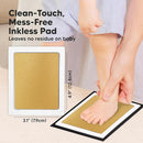 4-Pack Inkless Baby Hand and Footprint Kit - Mess Free Ink Pad for Newborn Keepsake, Dog Nose & Paw Print Kit, Clean Touch Ink Pad for Baby Hand & Footprints, Ideal New Mom Gifts (Gold/Silver, L) by TinyTreasures Baby Boutique