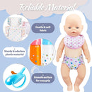 10 Pcs Baby Doll Bottle Feeding Accessories,Baby Doll Pretend Feeding and Caring Set for Kids Girls Ages by TinyTreasures Baby Boutique
