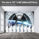 Spaceship Wall murals Peel and Stick Wallpaper for Bedroom Living Room - 108"x157" by CozyNest Decor