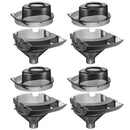 4 Sets Replacement Funnel Compatible with Baby Brezza Replacement Parts Funnel and Cover Baby Formula Dispenser, Grey by TinyTreasures Baby Boutique