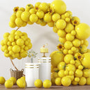 RUBFAC 129pcs Yellow Balloons Different Sizes 18 12 10 5 Inch Latex Balloon Garland Arch Kit for Masquerade Party Decoration Gender Reveal Graduation Anniversary Baby Shower Party Supplies by TinyTreasures Baby Boutique