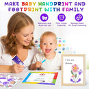 75ml Purple Baby Hand and Footprint Ink Kit, Baby Handprint Footprint Paint for Newborn Keepsake, Dog Cat Paw Print Kit, Washable, Non Toxic Acid-Free, Safe Gentle for Ideal New Mom Gifts by TinyTreasures Baby Boutique