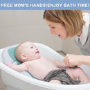 Baby Bath Support,Ideal for Babies Less Than 6 Months Old,with Thermometer-Adjustable Slope Newborn Bathtub, Baby tubs for Baby tubs for Newborn Essentials Must Haves (Green) by TinyTreasures Baby Boutique