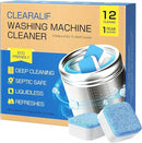 CLEARALIF Washing Machine Cleaner 12 Pack,1 Year Supply, Clean Inside Drum and Laundry Tub Seal, Washing Machine Cleaner Tablets For HE Front Loader & Top Load Washer by CozyNest Decor