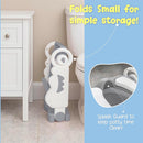 Musical & Sound Toddler Potty Training Seat w/Step Stool Ladder - Collapsible & Adjustable Toilet, Pre Assembled Toddler Toilet Seat w/Music & Sounds - Splash Guard & Anti-Slip Steps - Gray by TinyTreasures Baby Boutique