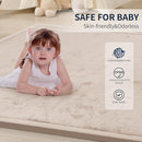 ACOMOPACK Baby Play Mat for Floor 1.3" Thick Memory Foam Play Mat 59"×71" Tummy Time Crawling with Non-Slip Bottom for Living Room,Nursery,Soft Velvet Playpen Mats for Kids,Infants（Beige） by TinyTreasures Baby Boutique