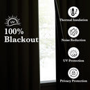 NICETOWN 100% Blackout Muted Beige Curtains 84 inches Long, Grommet Energy Saving Thermal Insulated Window Treatments Lightweight for Bedroom/Home Office, W52 x L84, 2 Panels by TinyTreasures Baby Boutique