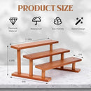 3 Tier Wooden Display Riser Stand Perfume Organizer, Dessert Table Display Set, Solid Wood Food Display Stands for Party, Bamboo Rustic Solid Wood Shelf for Cupcakes, Perfume, Cologne, Spiece by CozyNest Decor