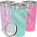 iProductsUS Personalized Tumbler for Women, 20oz Custom Insulated Stainless Steel Cup Engraved Your Name and Designs, Travel Coffee Mug with Lid, Gifts for Mom, Keep Drinks Cold and Hot (Teal) by TinyTreasures Baby Boutique