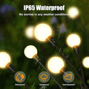 Solar Garden Lights, 4 Pack 32 LED Outdoor Firefly Lights, Waterproof Solar Pathway Lights, Swaying Decorative Solar Lights for Yard, Patio, Pathway, and Garden, Warm White Glow by GreenHaven Gardens