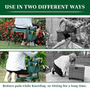 Garden Kneeler and Seat, Foldable Garden Stool Heavy Duty Gardening Bench for Kneeling and Sitting to Prevent Knee & Back Pain, Gardening Gifts for Women, Grandparents, Seniors, Mom & Dad