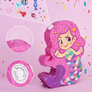 WERNNSAI Mermaid Piñata-Mermaid Party Piñata with Bat and Blindfold for Girls, Kids Birthday Party Games Anniversary Celebration Classroom Activities Mermaid Themed Party Decorations (15.7’’ x 12.2’’) by TinyTreasures Baby Boutique