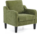 VINGLI Accent Chair for Living Room Chairs Olive Green Reading Chair for Bedroom Scooped Arm Chair Mid Century Modern Accent Chairs Upholstered Comfy Chair for Apartment, Waiting Room by CozyNest Decor